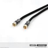 Coaxial RCA cable, 5m, m/m