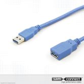 USB A to USB A 3.0 cable, 5m, m/f