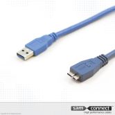 USB A to Micro USB 3.0 cable, 3m, m/m