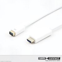 Mini DVI to HDMI cable, 5m, m/m