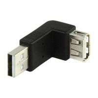USB A 2.0 Angled extension piece, m/f