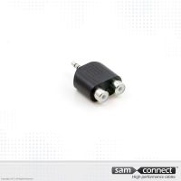 2x RCA to 3.5mm mini Jack adapter, f/m