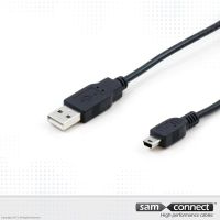 USB A to Mini USB 2.0 cable, 3m, m/m